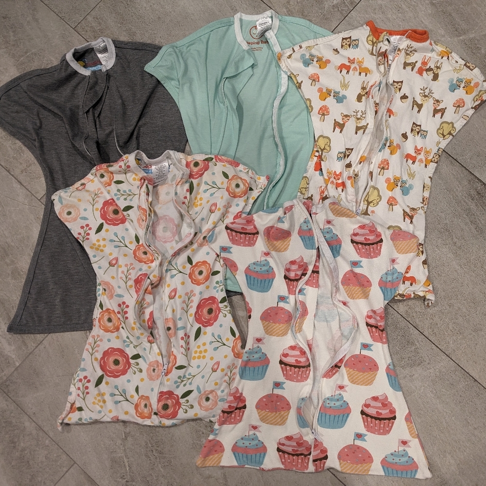 5 zippadee zip sleep sacks size extra small XS